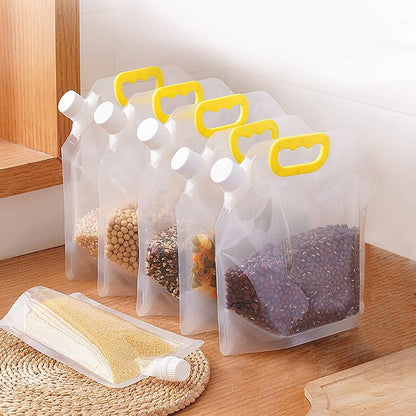 Multigrain Storage Plastic Bags | 1.5L Capacity | Pack of 3