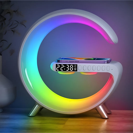 G-Shape Multifunctional LED Alarm Clock with Color Display