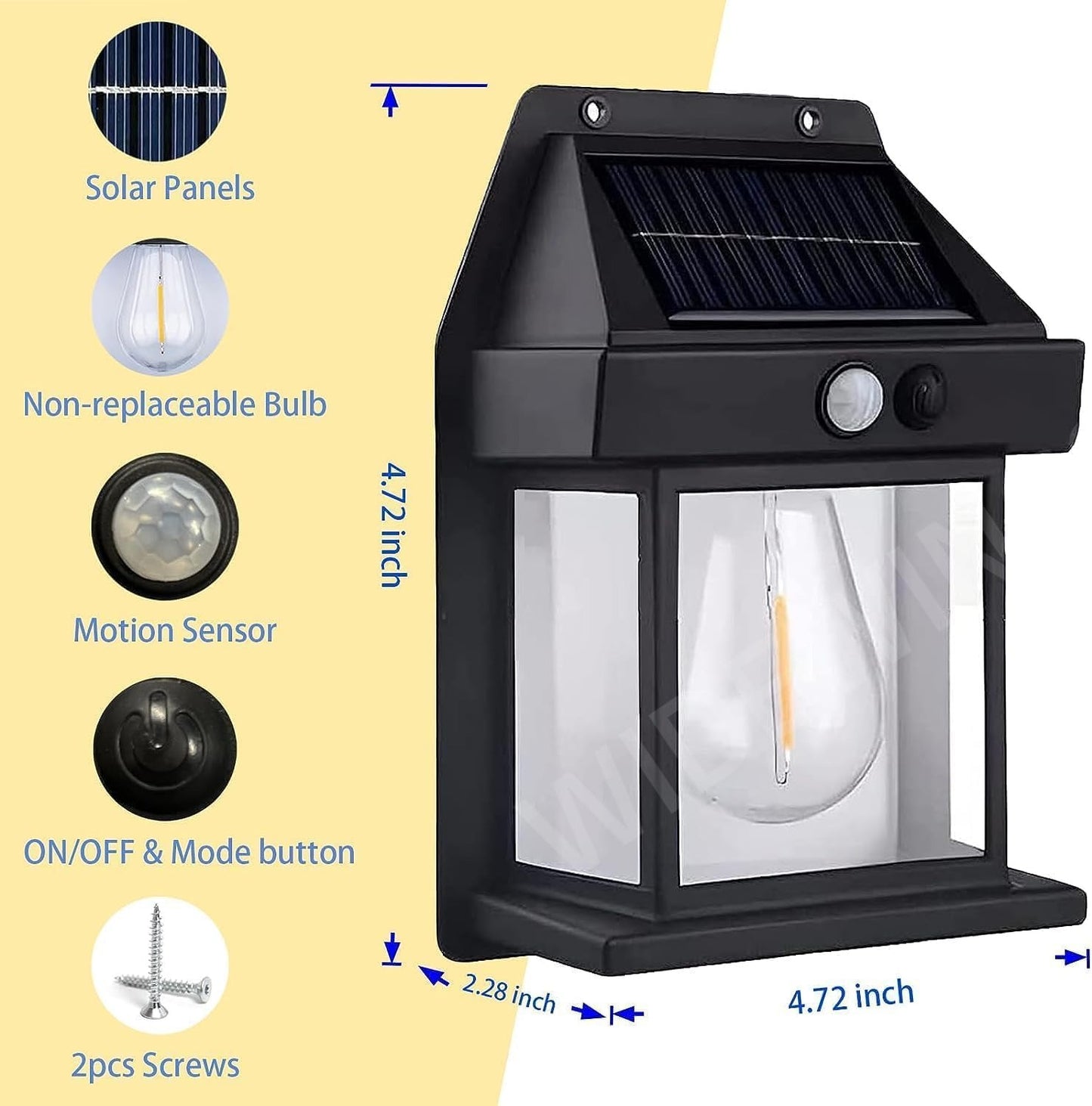 Solar Wall Bulb Light