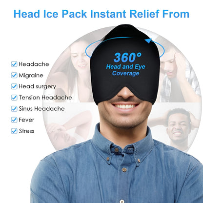 Migraine Relief Gel Ice Hat Cap