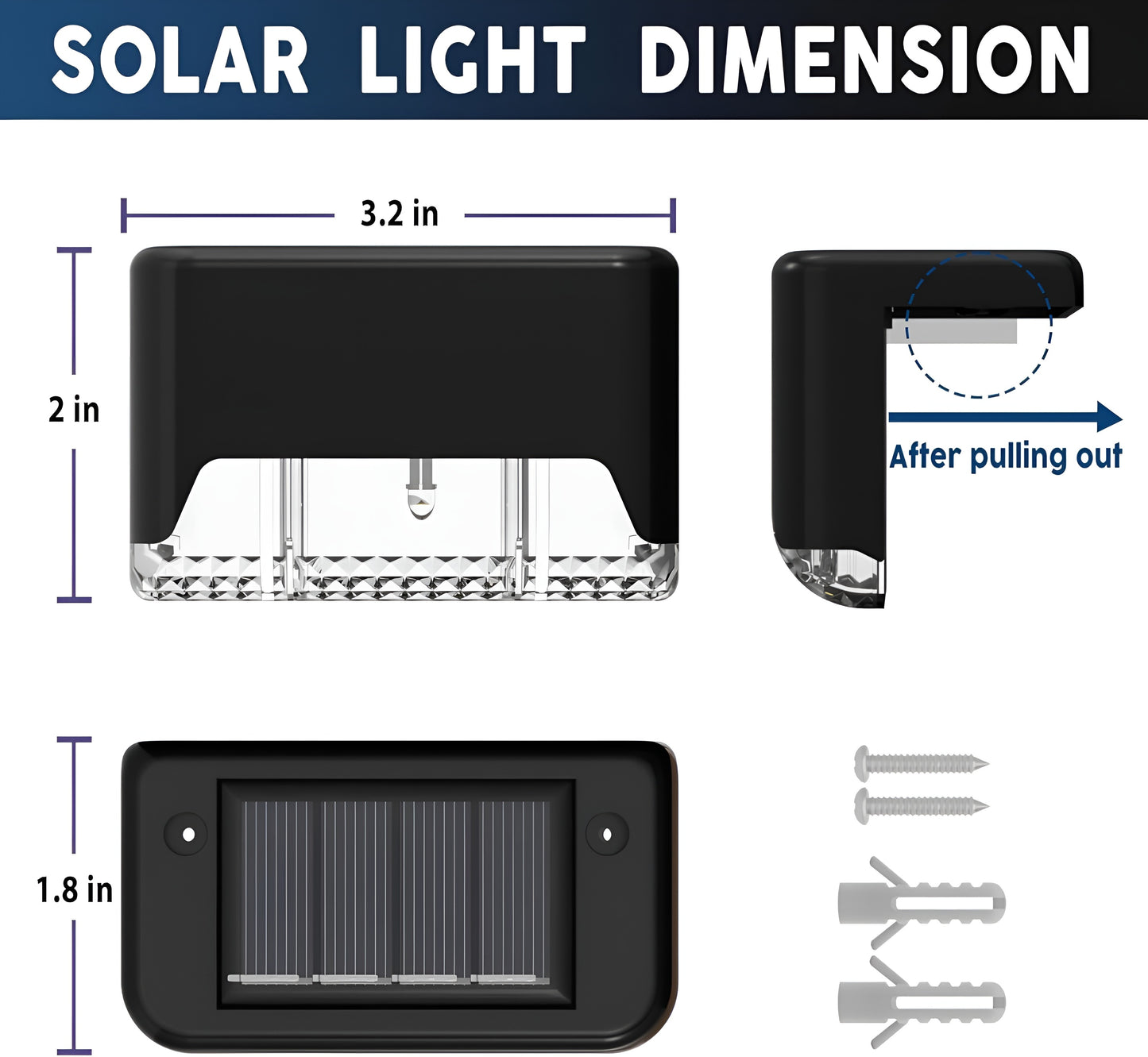 Solar Stairs Deck Lights