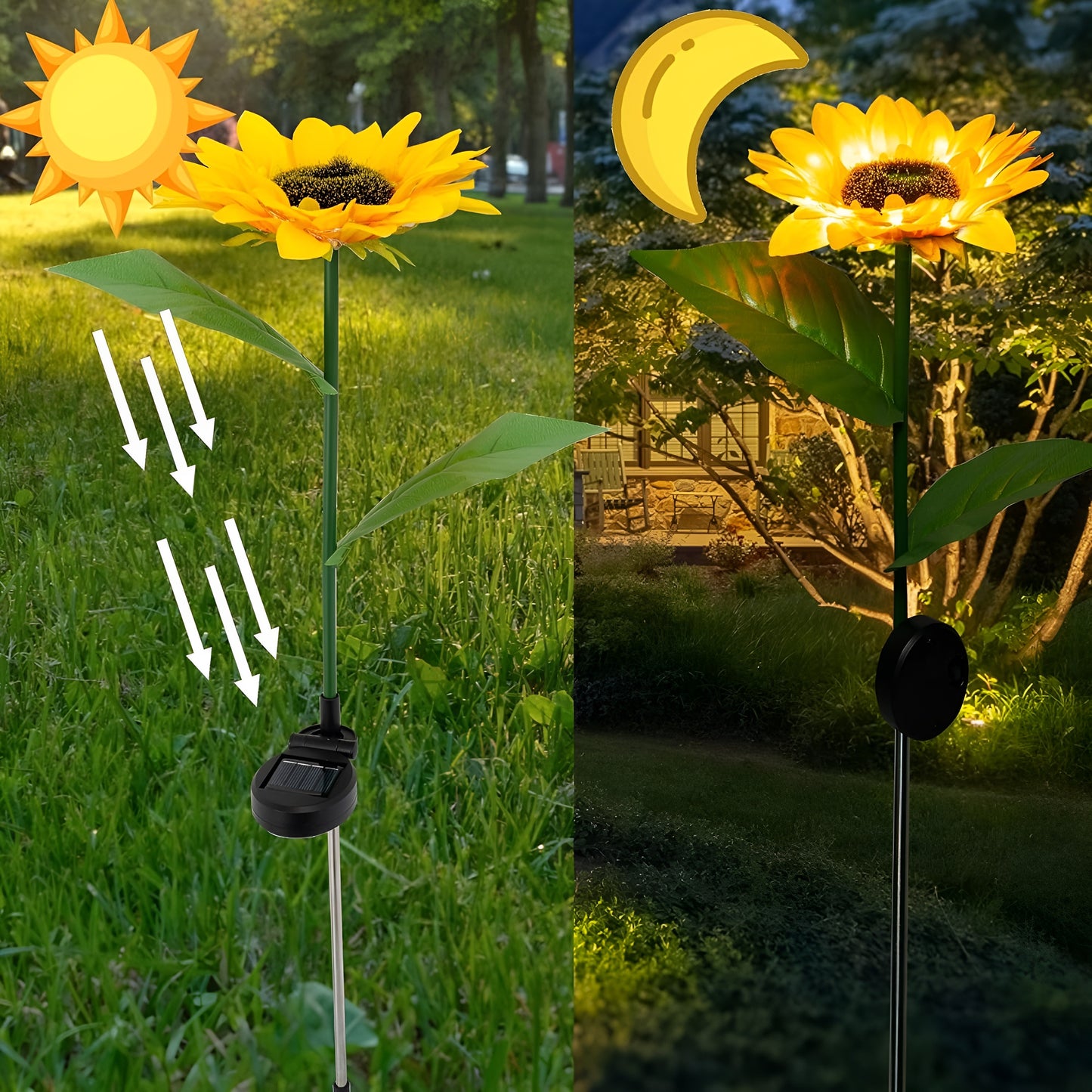 Sunflower Solar Garden Light