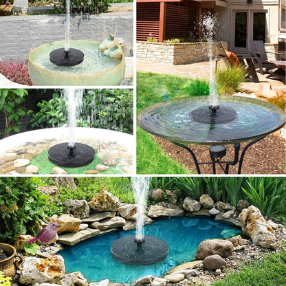 Solar Powered Bird Bath Fountain